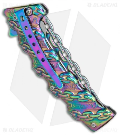 Boker Magnum Chained Rainbow Spring Assisted Knife (3.375" Spectrum) 01MB635 - Image 2