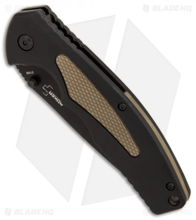 Boker Plus Gemini NGA Spring Assisted Knife Black/Coyote (3.5" Black) 01BO502 - Image 3