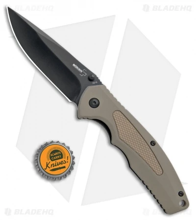 Boker Plus Gemini NGA Spring Assisted Knife Coyote Brown (3.5" Black) 01BO504 - Image 4
