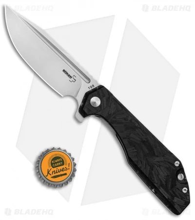 Boker Plus JB Stout Lateralus Flipper Knife Shred Carbon Fiber (3.6" Stonewash) - Image 4