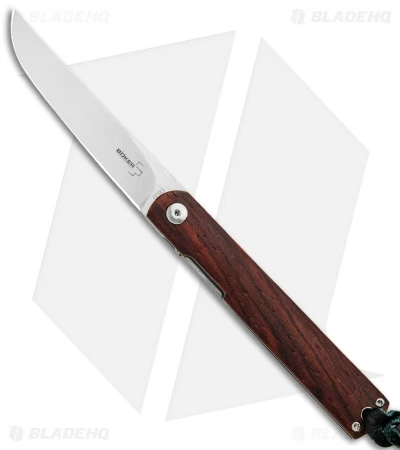Boker Plus Kansei Nori Liner Lock Knife Cocobolo Wood (3.125" Satin) 01BO892