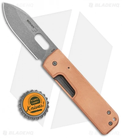 Boker Plus Panchenko Copper Lancer Liner Lock Knife (3" BB/SW) - Image 4