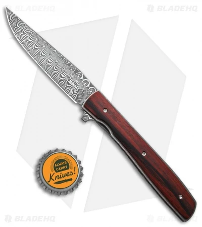 Boker Plus Brad Zinker Urban Trapper Knife Cocobolo (3.5" Damascus) 01BO176DAM - Image 4