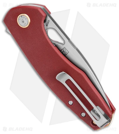 Boker Plus Voxnaes Little Friend Liner Lock Knife Burgundy G-10 (3" Satin S35VN) - Image 3