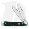 Boker Trapper Traditional Pocket Knife Jigged Green Bone (Polish D2)