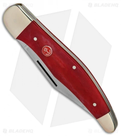 Boker Tree Brand L.E. Hunter Lockback Pocket Knife 5.25" Smooth Red Bone - Image 3