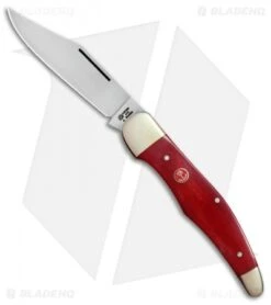 Boker Tree Brand L.E. Hunter Lockback Pocket Knife 5.25" Smooth Red Bone