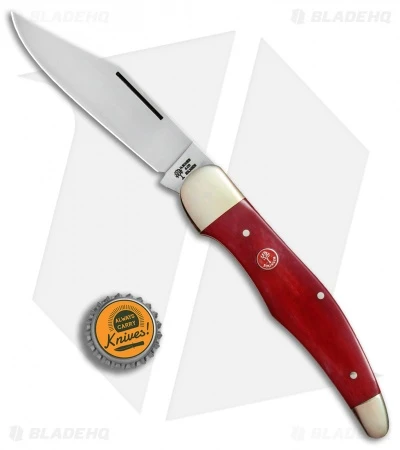 Boker Tree Brand L.E. Hunter Lockback Pocket Knife 5.25" Smooth Red Bone - Image 4