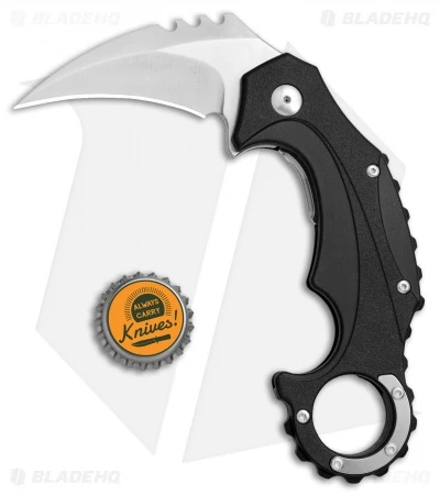 Brous Blades Import Line Enforcer Liner Lock Karambit Knife (2.5" Satin) - Image 4