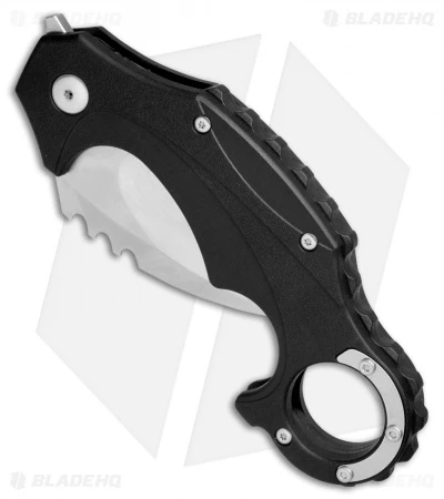 Brous Blades Import Line Enforcer Liner Lock Karambit Knife (2.5" Satin) - Image 2