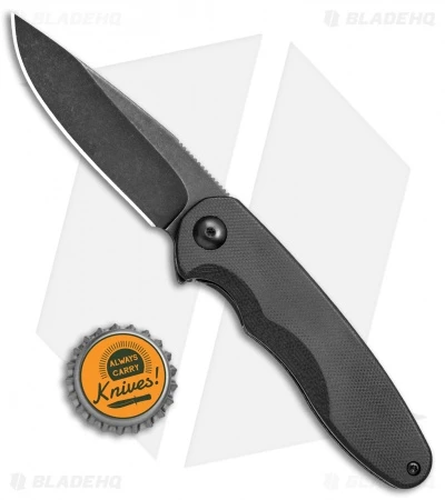 Brous Blades Specter Flipper Frame Lock Knife Black G-10 (3" Acid SW) - Image 4