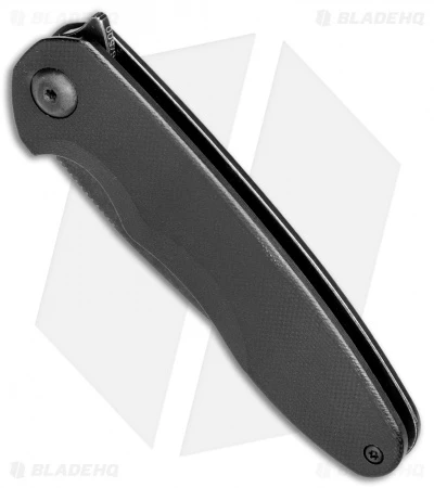 Brous Blades Specter Flipper Frame Lock Knife Black G-10 (3" Acid SW) - Image 2