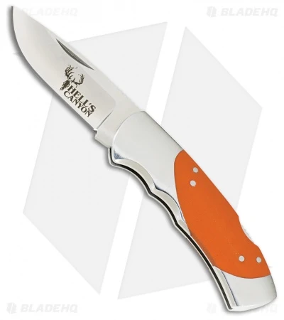 Browning Hell's Canyon Lock Back Knife 3" Blaze Orange 322624