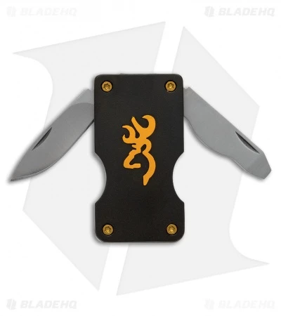 Browning Money Clip Pocket Knife Black (1.375" Satin) 3220123