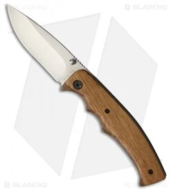 Browning Safari Liner Lock Knife Zebra Wood (3.25" Satin) BR0178