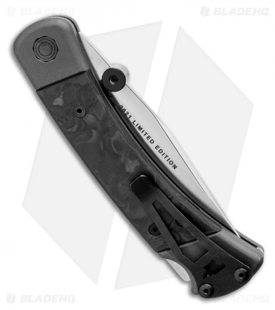 Buck Knives Buck 110 Folding Hunter Lockback Knife Marble CF (3.75" Satin) 0110CFSLE1 - Image 3