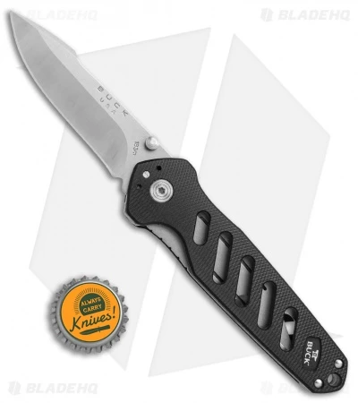 Buck Knives Buck 183 Alpha Crosslock Knife Black W/ Saw & Gut Hook Blade (3" Satin) 0183BKS1 - Image 5