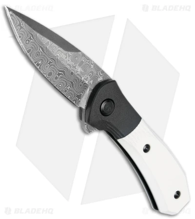 Buck Knives Buck 590 Paradigm Limited Edition Spring Assisted Knife Ivory G-10 (3" Damascus)