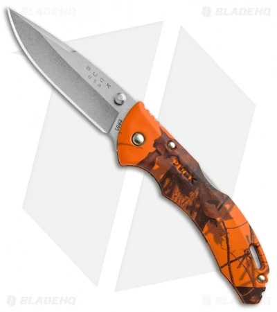 Buck Knives Buck Bantam BLW Knife Mossy Oak Orange Camo (3.125" Satin Plain) 0285CMS9