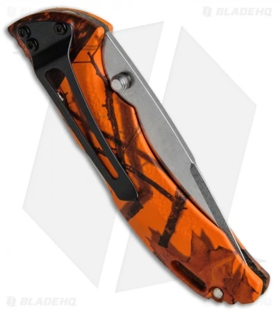 Buck Knives Buck Bantam BLW Knife Mossy Oak Orange Camo (3.125" Satin Plain) 0285CMS9 - Image 3