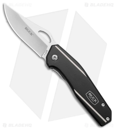Buck Dealer Tin 247/246 2-for-1 Liner Lock Knife Black Aluminum (3," 2.8" Satin) - Image 2