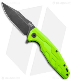 Buck N Bear Chameleon Liner Lock Knife Lime Green G-10 (3.6" Black SW)