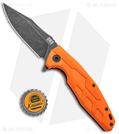 Buck N Bear Chameleon Liner Lock Knife Orange G-10 (3.6" Black SW) - Image 4