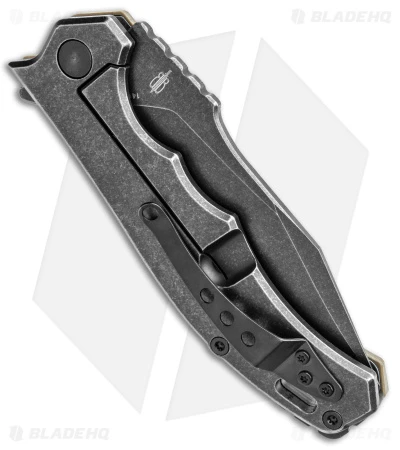 Buck N Bear EDC Diesel Frame Lock Knife CF/OD Green G-10 (4" Black SW) - Image 3