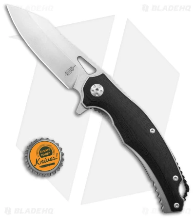 Buck N Bear Lynx Clip Point Liner Lock Knife Black G-10 (3.3" Stonewash) - Image 4