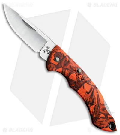 Buck Knives Buck Nano Bantam Knife Orange Camo (1.88" Satin) 0283CMS12-B