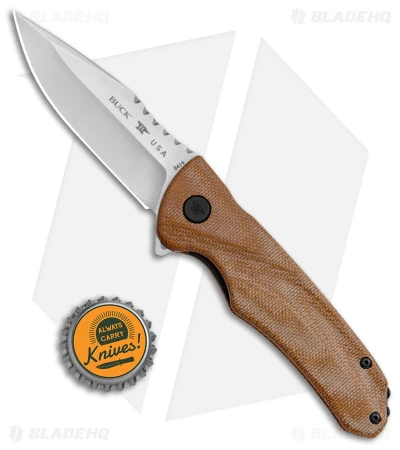 Buck Knives Buck Sprint Classic Pro Liner Lock Knife Natural Micarta (3" Satin) 0841TNS - Image 4