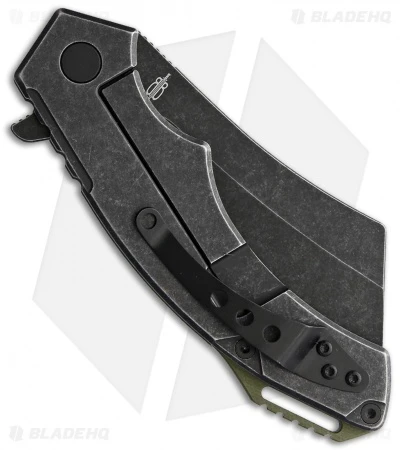 BNB EDC Cleaver Knife Black Weaved Carbon Fiber (4" Black SW) - Image 2