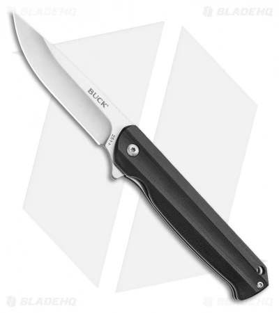 Buck Knives Buck Langford Liner Lock Knife Black G-10 (3.375" Satin) 0251BKS