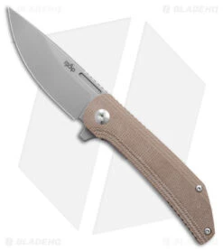 B'yond EDC Custos Liner Lock Knife Tan Micarta (3.6" SW)