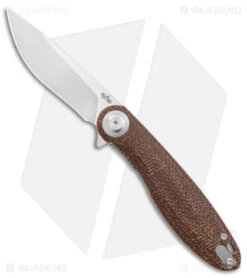 B'yond EDC Eurus Liner Lock Knife Brown Micarta (3.25" Satin)