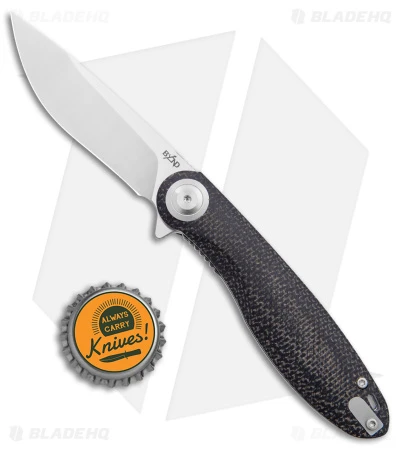 B'yond EDC Eurus Liner Lock Knife Black Micarta (3.25" Satin) - Image 4