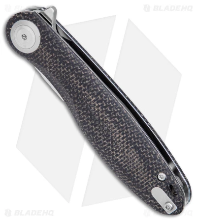 B'yond EDC Eurus Liner Lock Knife Black Micarta (3.25" Satin) - Image 2