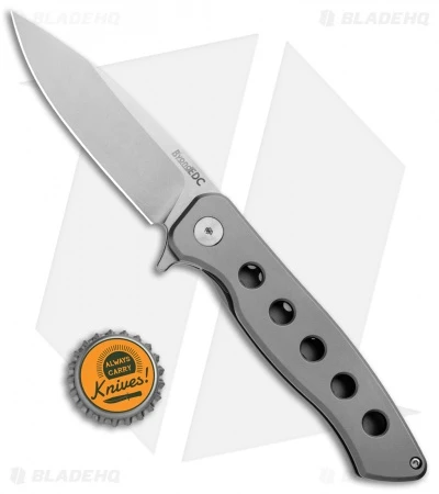 B'yond EDC Ficium Frame Lock Knife Titanium (3" Satin) SA1904DT-GY - Image 4