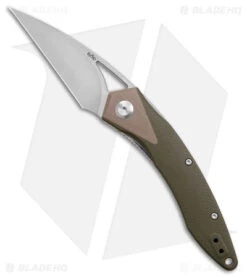 B'yond EDC GEO Front Flipper Liner Lock Knife OD Green G-10 (3.13" SW)
