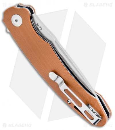 B'yond EDC Harak Liner Lock Knife Brown G-10 (3" Stonewash) SA1902DG-BN - Image 3