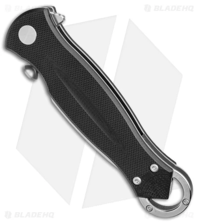 B'yond EDC Kibuga Liner Lock Knife Black G-10 (3.75" Satin) - Image 2