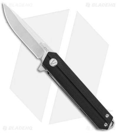 B'yond EDC Linear Liner Lock Knife Black G-10 (2.6" Stonewash) SA1905DGS-BK