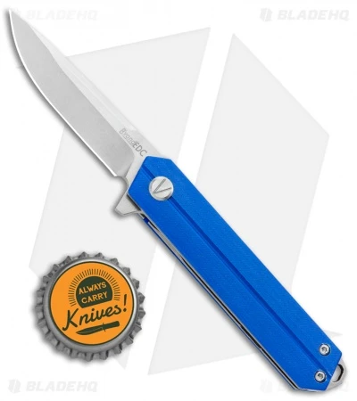 B'yond EDC Linear Liner Lock Knife Blue G-10 (2.6" Stonewash) SA1905DGS-BL - Image 4