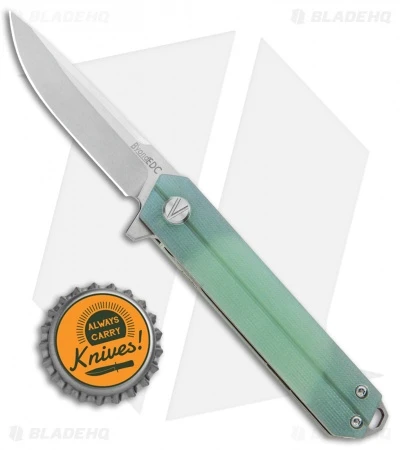 B'yond EDC Linear Liner Lock Knife Jade G-10 (2.6" Stonewash) SA1905DGS-TG - Image 4