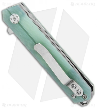 B'yond EDC Linear Liner Lock Knife Jade G-10 (2.6" Stonewash) SA1905DGS-TG - Image 3