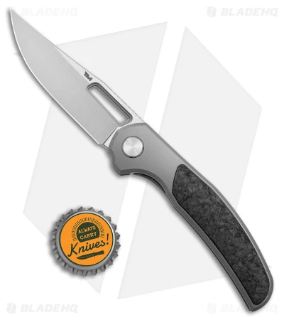 B'yond EDC Rey Integral Frame Lock Knife Titanium Carbon Fiber (3.25" SW) - Image 4