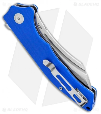 B'yond EDC Sunder Liner Lock Knife Blue G-10 (3" Stonewash) SA1903DG-BL - Image 3