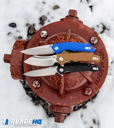 B'yond EDC Arch Liner Lock Knife Blue G-10 (3" Stonewash) SA1901DG-BL - Image 5