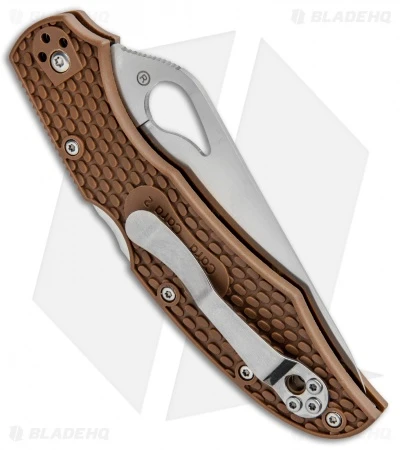 Byrd Cara Cara 2 Lockback Knife Brown FRN (3.75" Satin Serr) BY03PSBN2 - Image 3