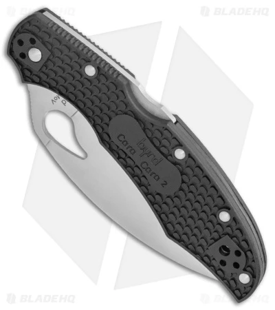 Byrd Cara Cara 2 Lockback Knife Wharncliffe Black (3.8" Satin Serr) BY03SBKWC2 - Image 2